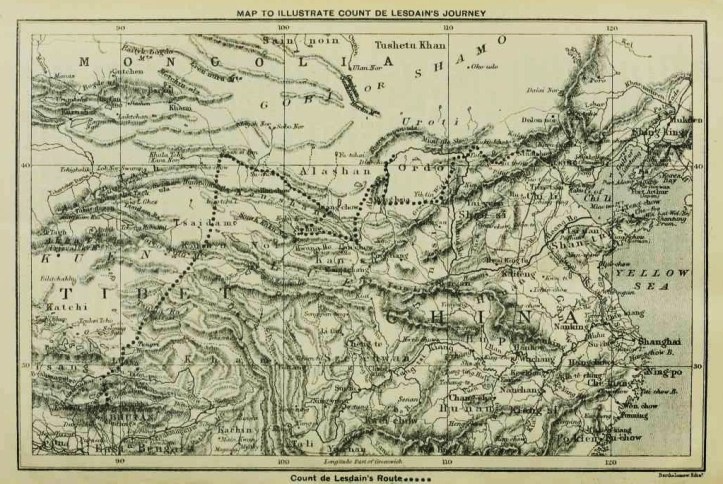 Voyages Lesdain Carte Scottish geographical magazine 1908