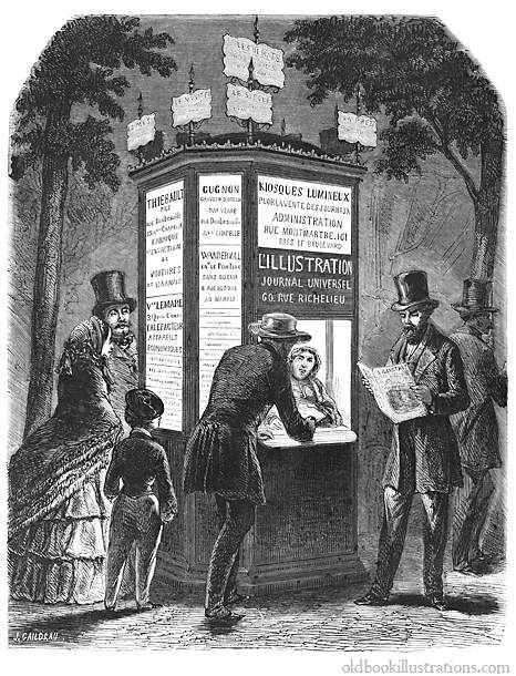Kiosque l'Illustration 1857